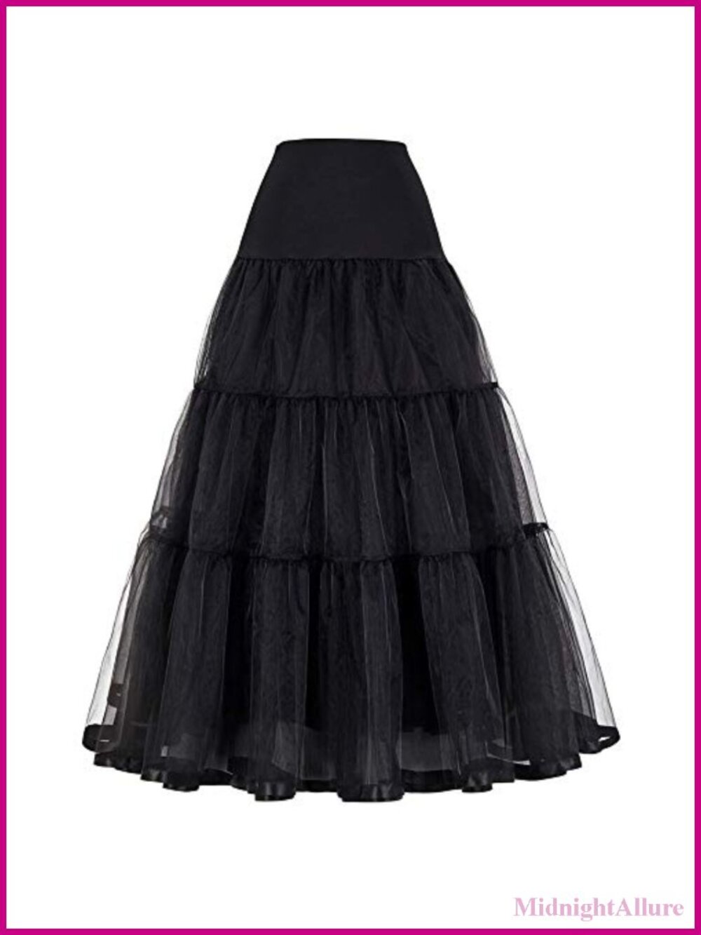 Vintage Crinoline Petticoat Full Slip A-Line Ankle Length
